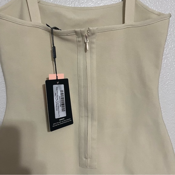 NWT PLT Shape Stone Bandage Strappy Bodycon Dress Size 6 - Picture 6 of 7
